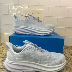 Hoka Clifton 9. Size 6.5. Color Ether. Worn once
